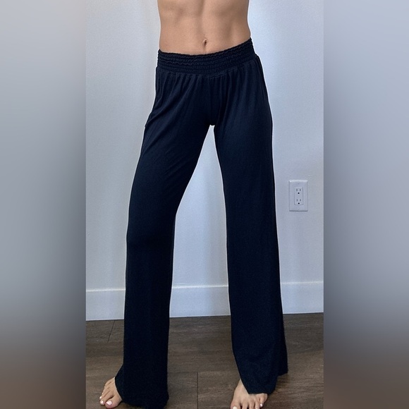 DEBBIE KATZ Women Lightweight Beach Lounge Pants Navy Medium (fits XS-S) NWOT - Picture 3 of 11